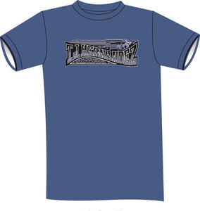 TJ Hernandez Pistol Short Sleeve T-Shirt: Blue